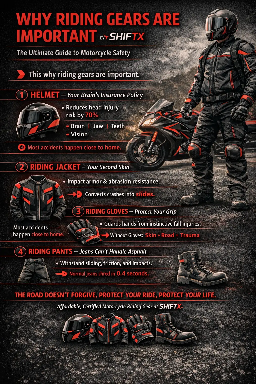 Code Riding Gear Why Riding Gears Are Important for Every Biker